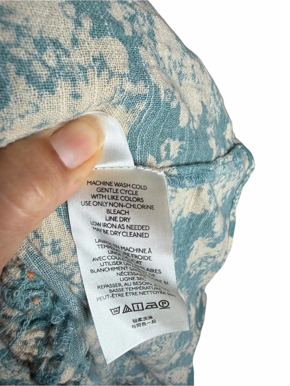 Free People Ellie Boho Cottagecore Floral Mini Dress Seafoam Green/blue size-S